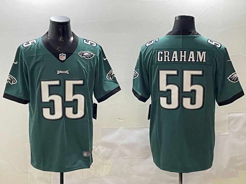 Men Philadelphia Eagles #55 Graham Green Second generations 2025 Nike Vapor Limited NFL Jersey style 4->philadelphia eagles->NFL Jersey